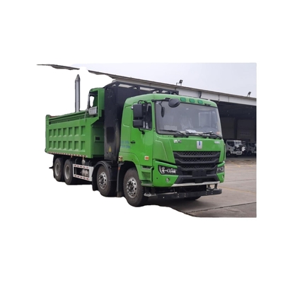 Geely Commercial, bateria CATL com câmbio de bateria a 350 graus, camião de descarga eléctrico puro 8X4 M7 para transporte de resíduos urbanos
