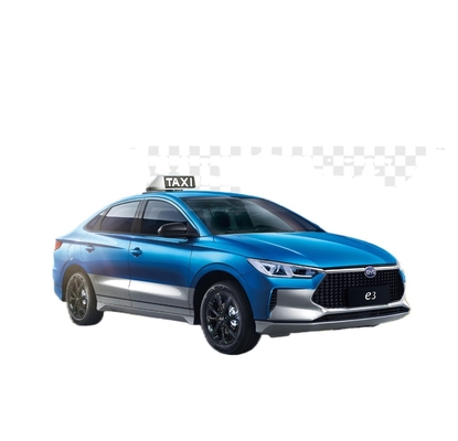 O táxi e3 elétrico puro BYD tem um alcance de 401KM.