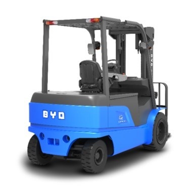 Fabricado na China, a balança de quatro eixos da BYD pesa 2,0-2,5 toneladas de empilhadeira elétrica pura para Single Drive