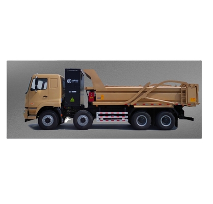 Geely Commercial, bateria CATL troca de bateria de 282 graus, 8X4 camião de descarga elétrico puro para transporte de resíduos urbanos