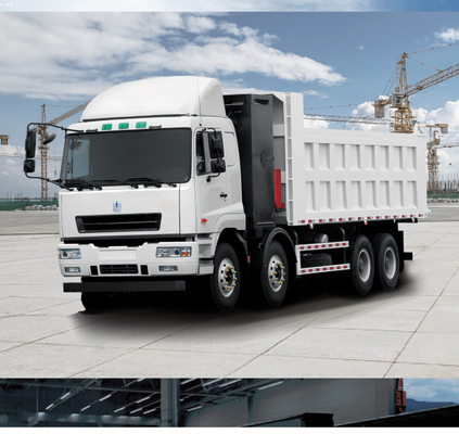 Bateria Geely CATL com câmbio de bateria a 282 graus, camião de descarga eléctrico puro 8X4 pesado para transporte de resíduos urbanos