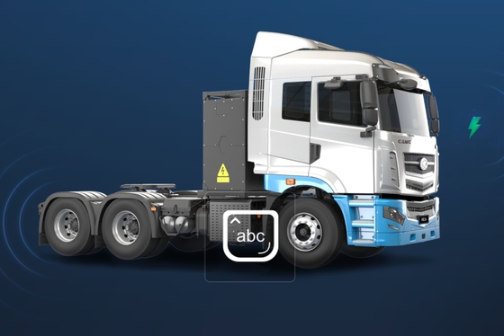 China Remote, versão composta H7, CATL282Kwh câmbio de bateria, 6x4 trator elétrico puro para transporte de curta distância
