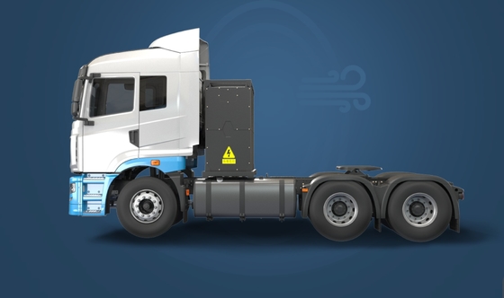 China Remote, versão composta H7, CATL282Kwh câmbio de bateria, 6x4 trator elétrico puro para transporte de curta distância