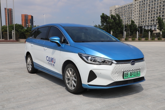 O táxi elétrico mais vendido da BYD, o novo e6, tem uma autonomia de 500KM.