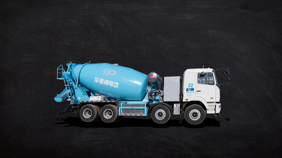 Geely Valin Pure Electric 8x4 Mixer Edição de Carregamento de 350 graus