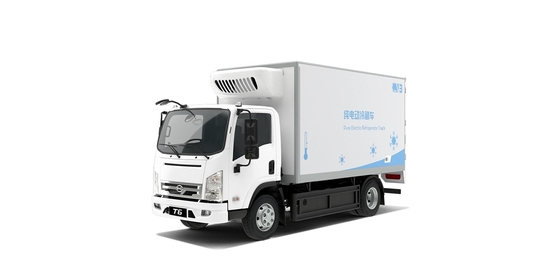 Venda a quente 180KM BYD limpo elétrico frigorífico caixa caminhão entrega cidade
