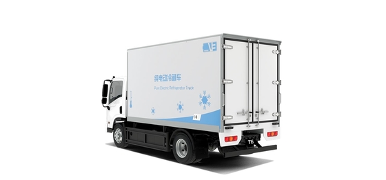 Venda a quente 180KM BYD limpo elétrico frigorífico caixa caminhão entrega cidade
