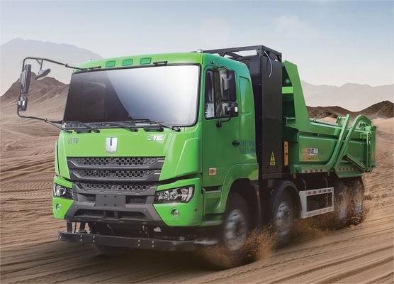 Fabricado na China, bateria CATL 422 graus versão de carregamento, 8X4 camião limpo de descarga elétrica M7 para transporte de resíduos urbanos