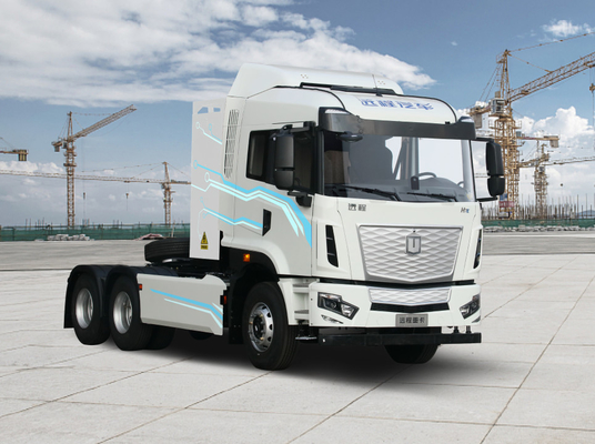 China Remote, versão padrão H7, carregamento CATL423Kwh, tractor elétrico puro 6x4 para transporte de curta distância